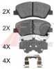KIA 581014LA00 Brake Pad Set, disc brake